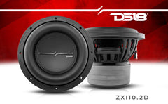 ZXI 10" High Excursion Subwoofer Quad Stacked Magnets | 800W RMS DVC 2-Ohm - DS18