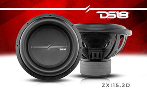 ZXI 15" High Excursion Subwoofer Quad Stacked Magnets | 1000W RMS DVC 2-Ohm - DS18