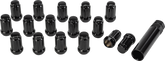 16/PK 12MMX1.25 TAPERED LUG NUTS 60' SPLINED BLACK