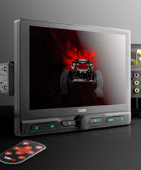 10.5" Floating Adjustable Modular Touchscreen Mechless Single-DIN Head Unit with Bluetooth, Mirror Link and USB - DS18