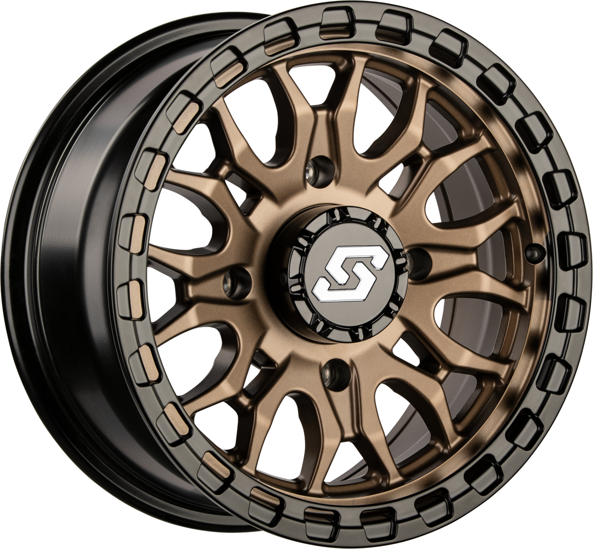 IGNITION WHEEL 15X7 4/137 +10MM BRONZE/BLK