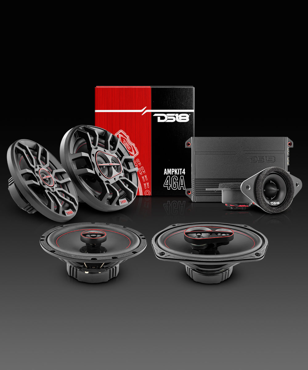 DS18 2008-2019 Toyota Highlander Front and Back Doors Speaker Good Upgrade Package 900 Watts - DS18