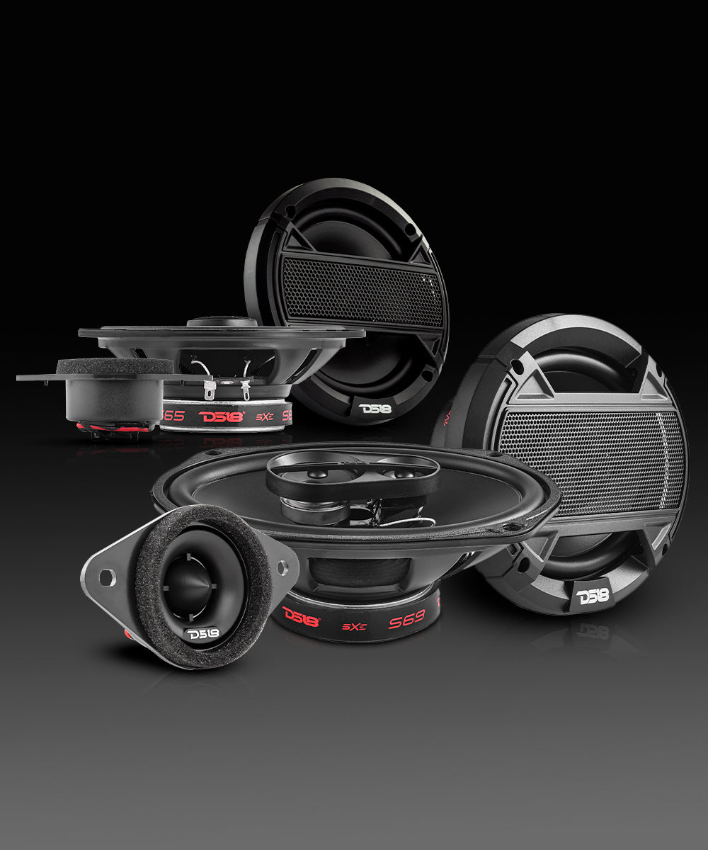 DS18 2005-2021 Toyota Tacoma Double and Access Cab Front and Back Doors Speakers Good Upgrade/Replacement Package - DS18