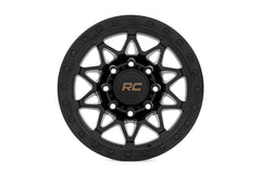 Rough Country 78 Series Wheel | Simulated Beadlock | Black | 18x9 | 8x6.5 | -12mm