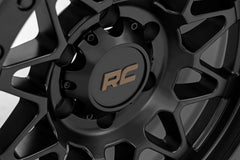 Rough Country 78 Series Wheel | Simulated Beadlock | Black | 17x8.5 | 5x5 | +0mm