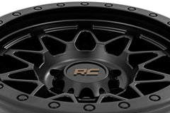 Rough Country 78 Series Wheel | Simulated Beadlock | Black | 18x9 | 6x5.5 | -12mm