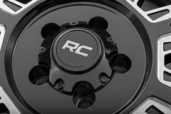 Rough Country 86 Series Wheel | One-Piece | Gloss Black | 20x10 | 8x170 | -19mm