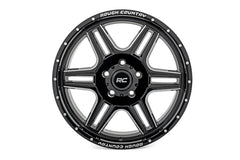 Rough Country 92 Series Wheel | Machined One-Piece | Gloss Black | 18x9 | 5x5 | +0mm