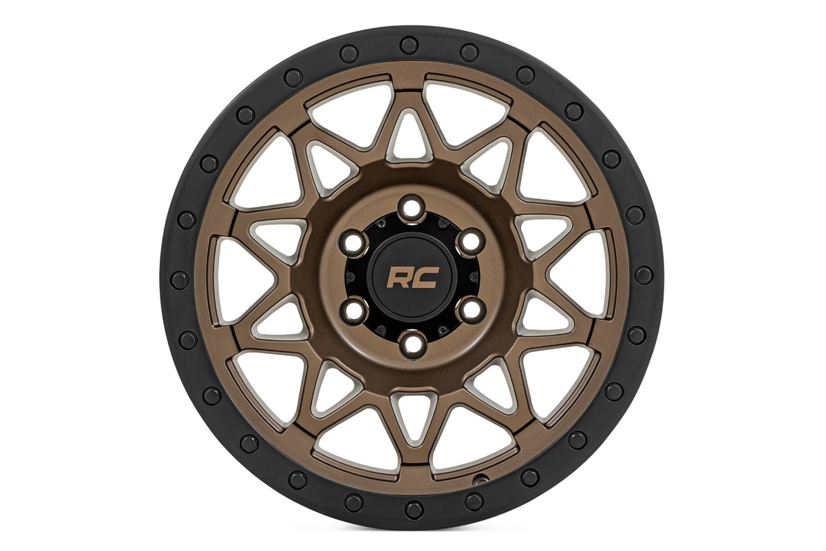 Rough Country 78 Series Wheel | Simulated Beadlock | Bronze/Black | 17x8.5 | 5x4.5 | +0mm