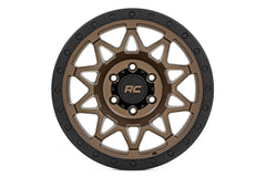 Rough Country 78 Series Wheel | Simulated Beadlock | Bronze/Black | 18x9 | 8x170 | -12mm