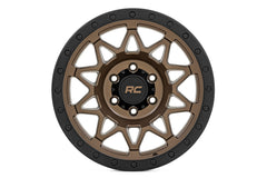 Rough Country 78 Series Wheel | Simulated Beadlock | Bronze/Black | 18x9 | 8x170 | 0mm