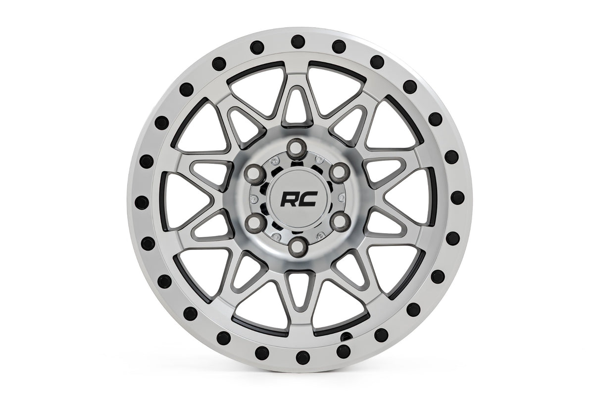 Rough Country 78 Series Wheel | Simulated Beadlock | Full Machine | 18x9 | 6x5.5 | -12mm
