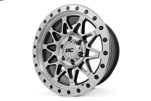 Rough Country 78 Series Wheel | Simulated Beadlock | Full Machine | 18x9 | 6x5.5 | -12mm