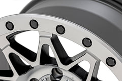 Rough Country 78 Series Wheel | Simulated Beadlock | Full Machine | 18x9 | 6x5.5 | -12mm