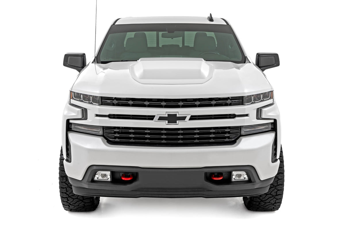 Hood Scoop | GAZ Summit White | Chevy Silverado 1500 2WD/4WD (2019-2026)