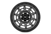 Rough Country 85 Series Wheel | Simulated Beadlock | Gunmetal Gray/Black | 17x9 | 5x5 | -12mm