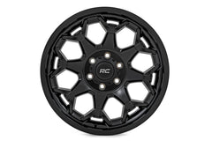 Rough Country 80 Series Wheel | One-Piece | Semi Gloss Black | 20x10 | 5x5 | -19mm
