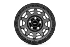 Rough Country 85 Series Wheel | One-Piece | Gunmetal Gray/Black | 15x8 | 5x5.5 | -19mm