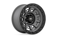 Rough Country 85 Series Wheel | One-Piece | Gunmetal Gray/Black | 15x8 | 5x5.5 | -19mm