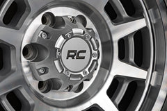 Rough Country 85 Series Wheel | Simulated Beadlock | Full Machine | 17x9 | 8x6.5 | +0
