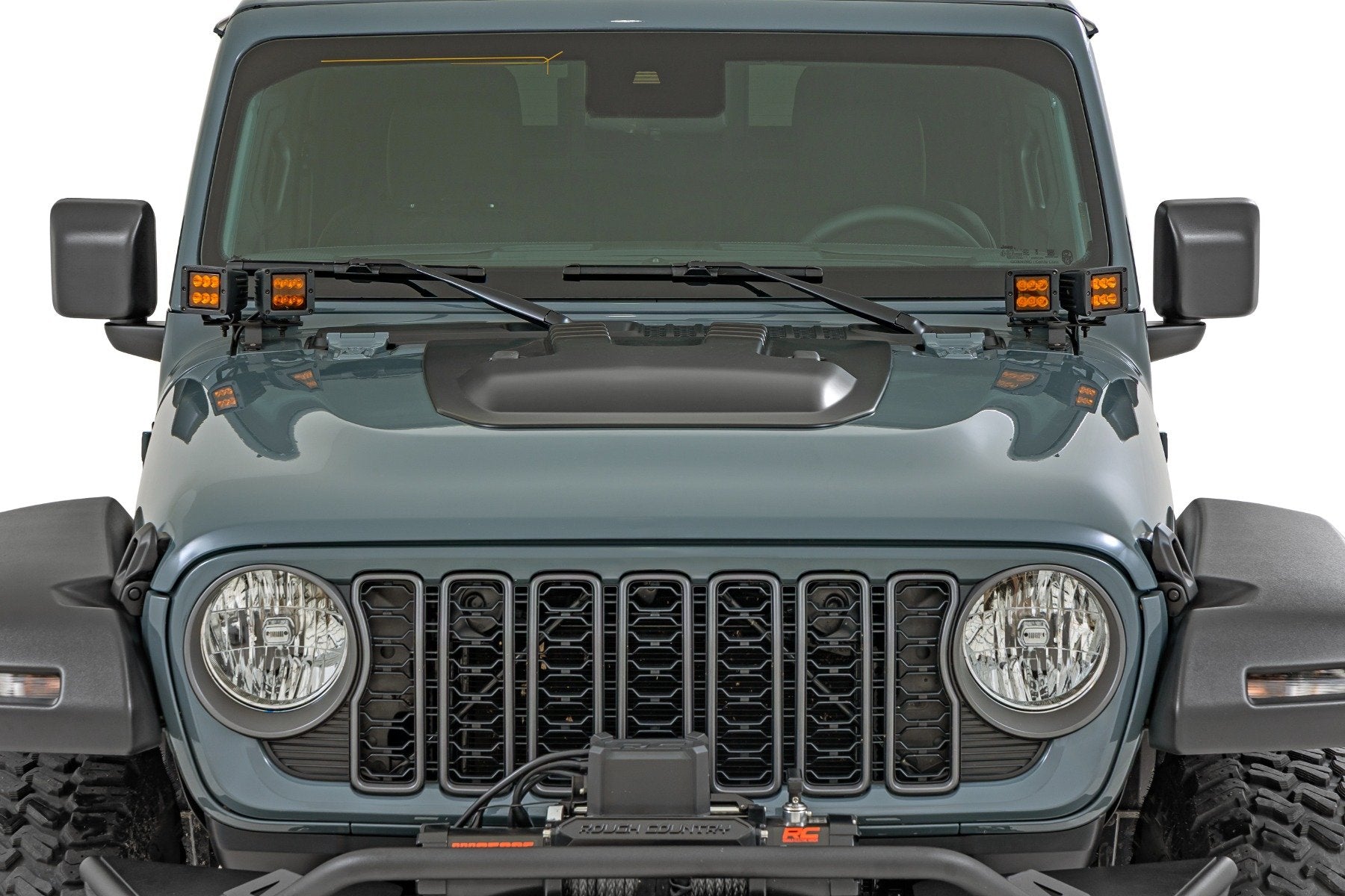 Hood Scoop | PDN Sting Gray | Jeep Gladiator JT/Wrangler JL 4WD (2018-2026)