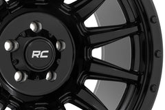 Rough Country 90 Series Wheel | One-Piece | Gloss Black | 20x9 | 6x5.5 | -12mm