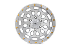Rough Country 87 Series Wheel | Simulated Beadlock | Full Machine | 17x8.5 | 6x5.5 | +0mm