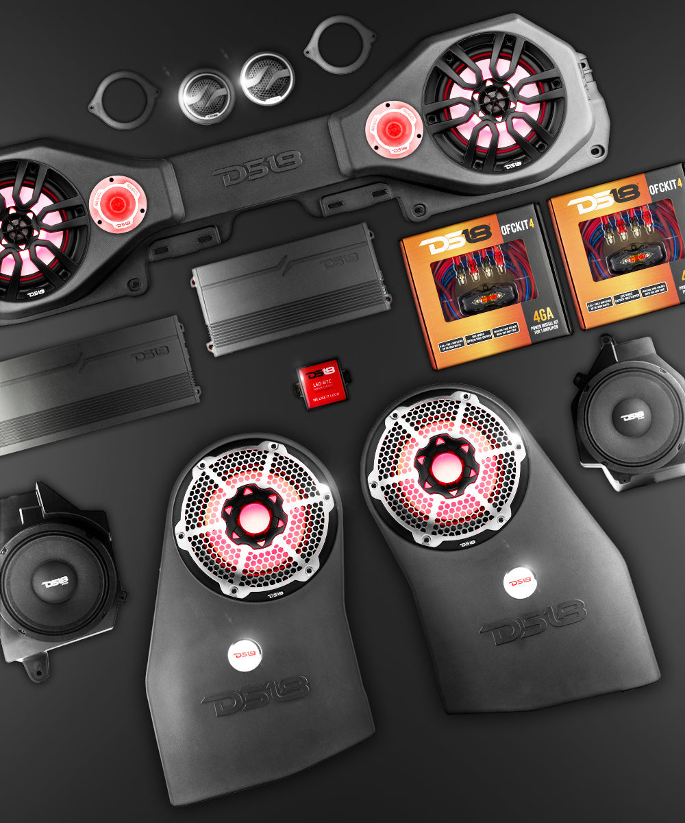 Jeep JL/JLU 2018–2023 Good Package – Loaded Sound Bar, Dash Enclosures, Subwoofers & Amplifiers - DS18