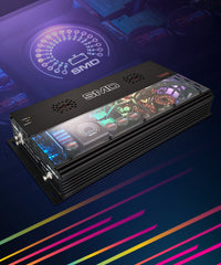 SMD Monoblock Amplifier with VM-1 Voltmeter and Digital LED Lights 5000W RMS at 1-ohm - Steve Meade Designs - DS18
