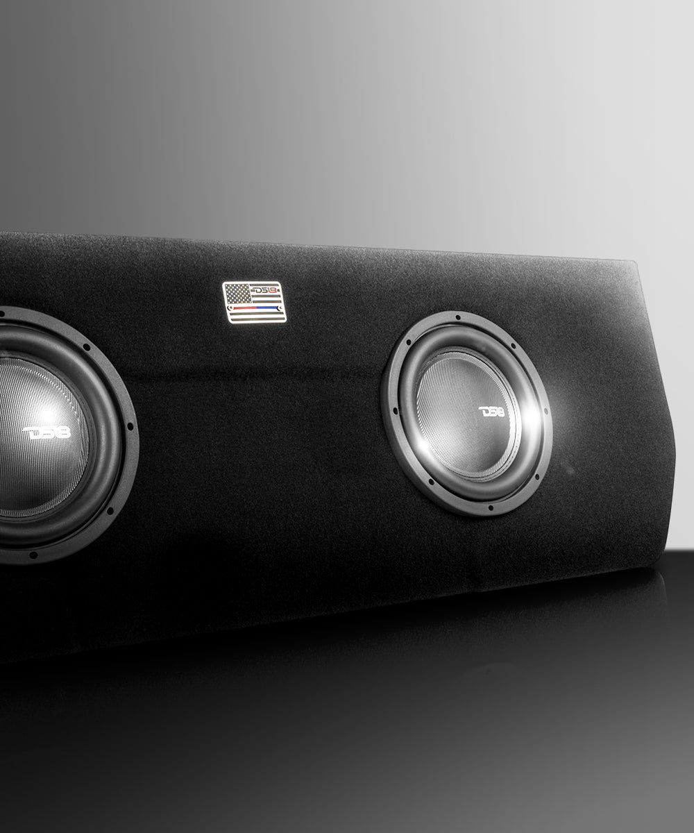 Dual 10" Loaded Subwoofer Enclosure for Tundra 2022 and Up Double Cab and Crew Max With Subwoofers(2 X IXS10.4D) - DS18