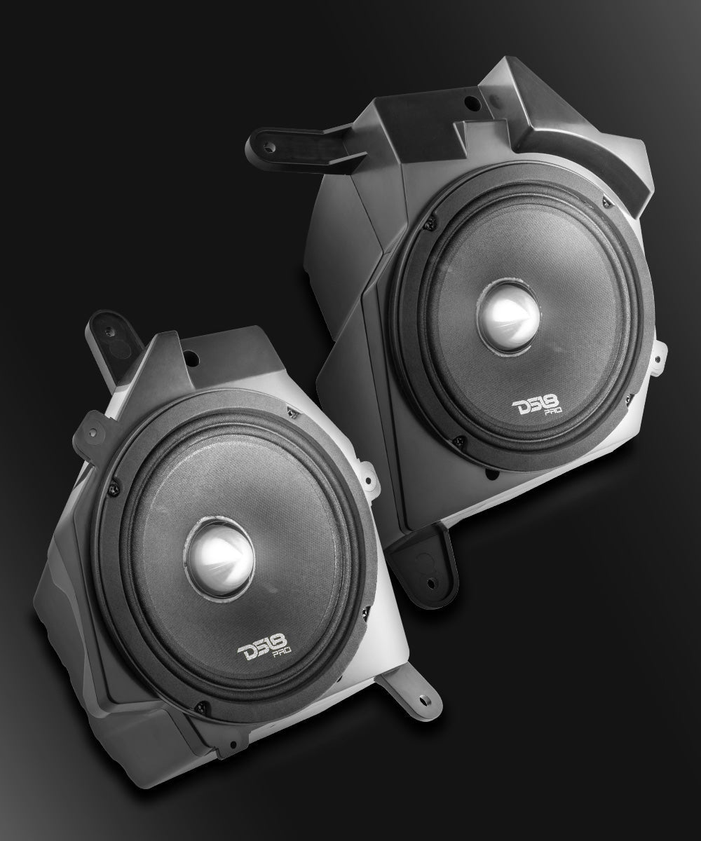 Jeep JL/JLU/JT Dash Enclosure – Loaded 6.5” Left & Right with PRO-FR6NEO, 225W RMS - DS18