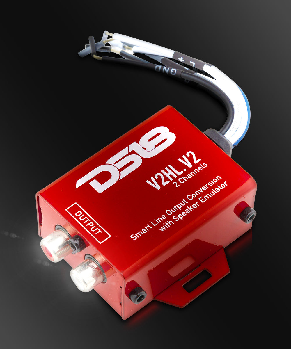 2-Channel Line Output Converter with Speaker Emulator (Remote out) - DS18