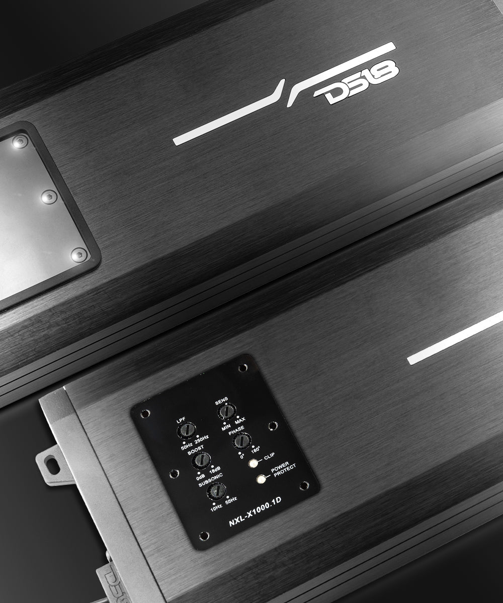 NXL 1-Channel Class D IP67 Marine and Powersports Amplifier 1 x 1000 Watts Rms @ 1-Ohm - DS18