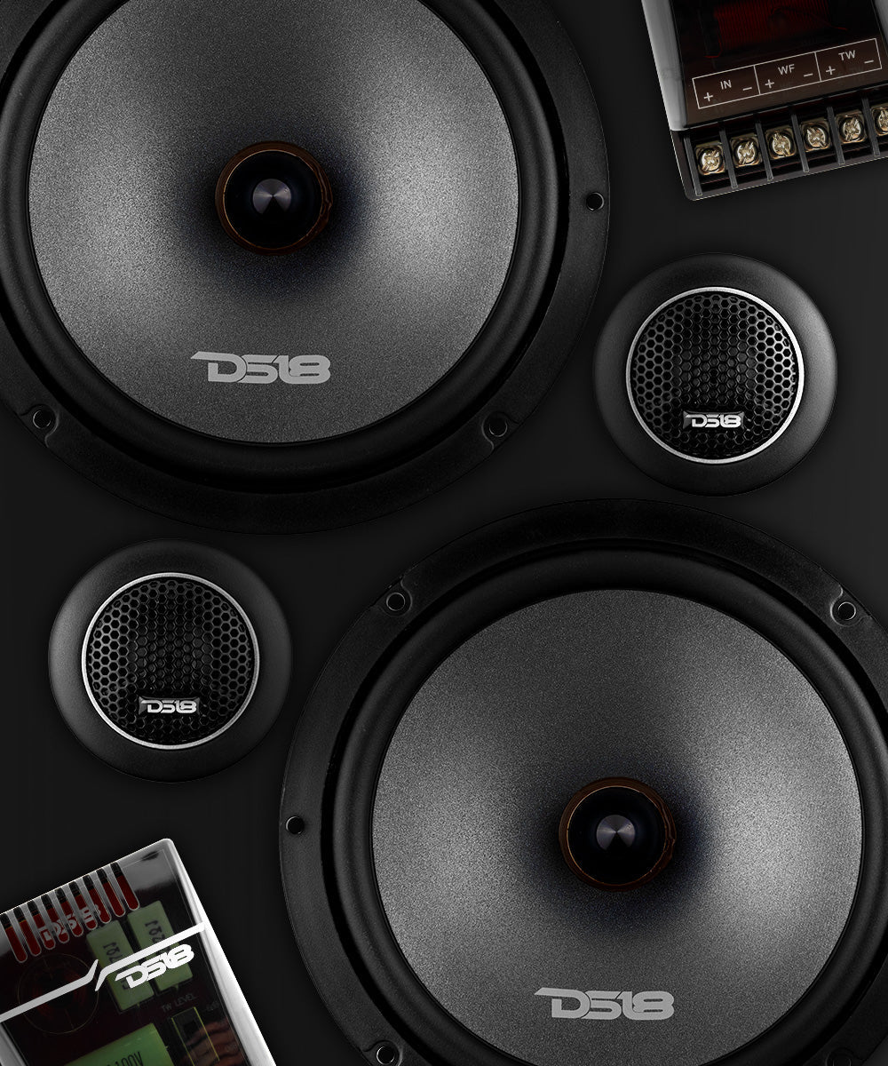EXL 6.5" 2-Way Component Speaker System | 150W RMS 4-Ohm - DS18