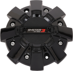 ST7 CENTER CAP DUAL FIT BOLT-IN GLOSS BLACK