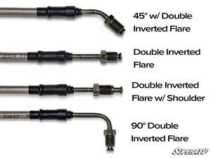 Braided Brake Lines with Fittings