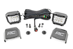 LED Light Kit | Ditch Mount | 2" Chrome Pair | Wide | Ford Bronco 4WD (21-26)
