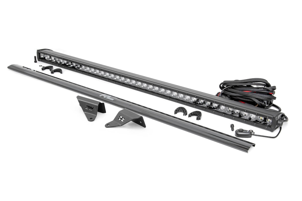 LED Light Kit | Upper Windshield | 40" Black Single Row | Ford Bronco (21-26)