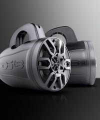 MP 4" Amplified With Bluetooth Wakeboard Tower Speakers 40 Watts Rms -Black - DS18
