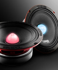PRO-X 6.5" Mid-Range Loudspeaker with RGB Light Bullet 250 Watts Rms 4-Ohm - DS18