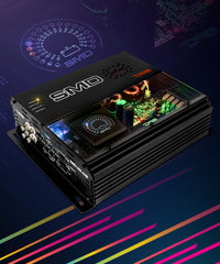SMD 4-Channel Class AB Amplifier with VM-1 Voltmeter and Digital LED Lights 4 x 200W at 2-ohm - Steve Meade Designs - DS18