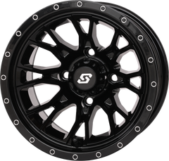 FUSION WHEEL 12X7 2+5 4/110 GLOSS BLACK
