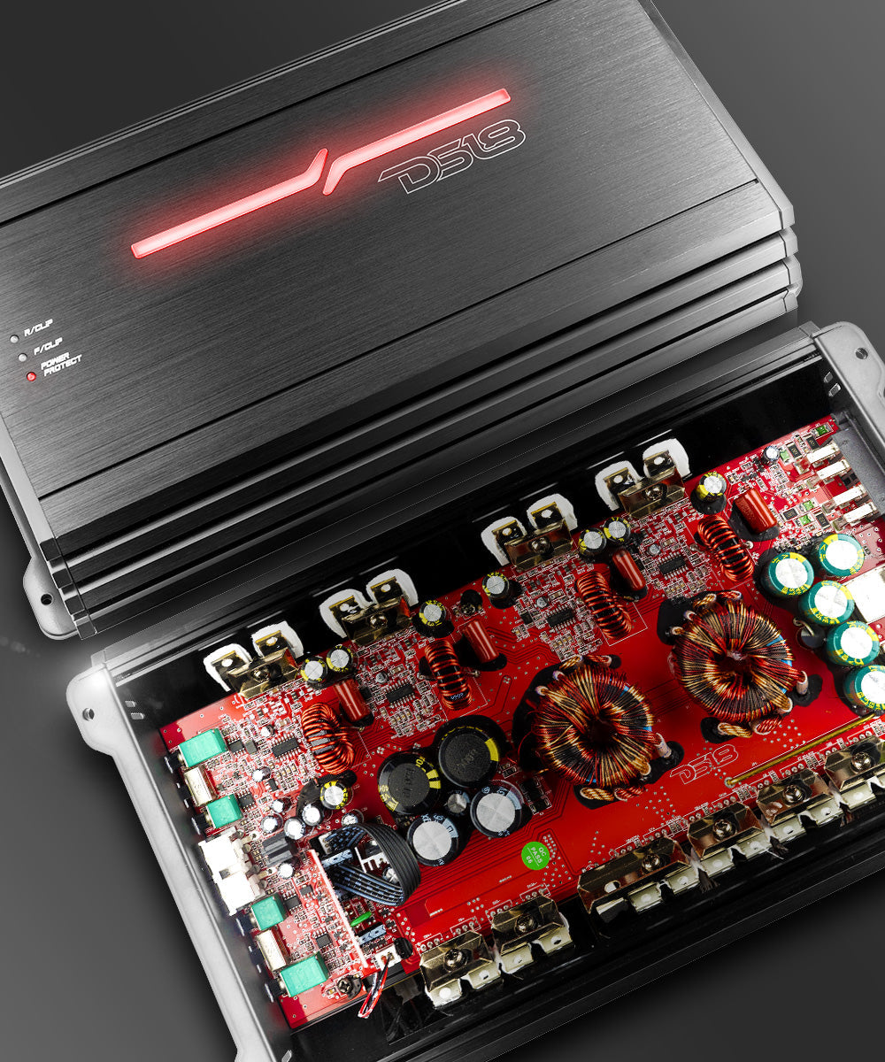ZR 4-Channel Class D Amplifier 4 x 400 Watts Rms @ 4-ohm - DS18