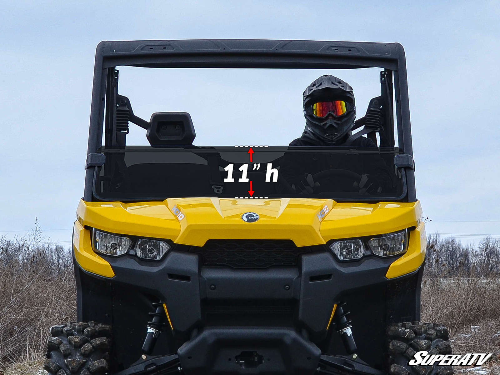 Can-Am Defender HD9 Half Windshield