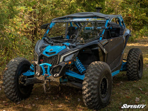 Can-Am Maverick X3 Full Scratch Resistant Windshield - With Intrusion Bar