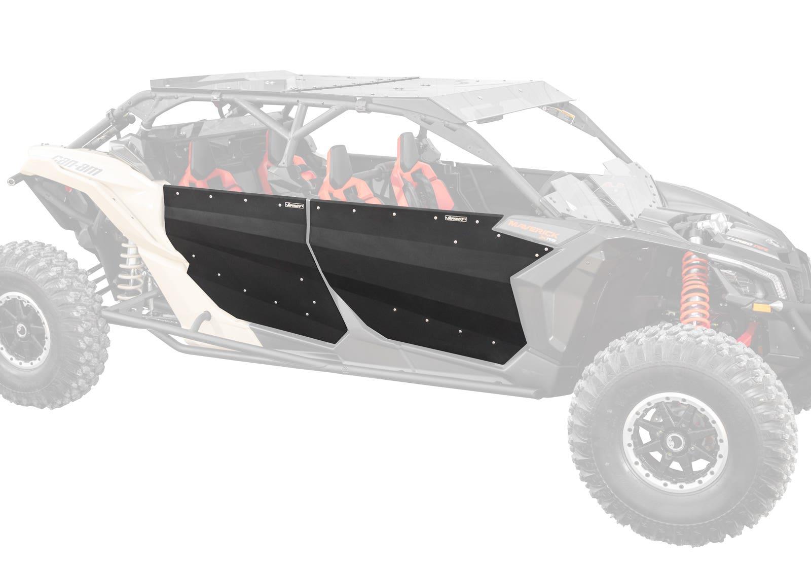 Can-Am X3 Full Aluminum Doors - Wrinkle Black - 4 Door