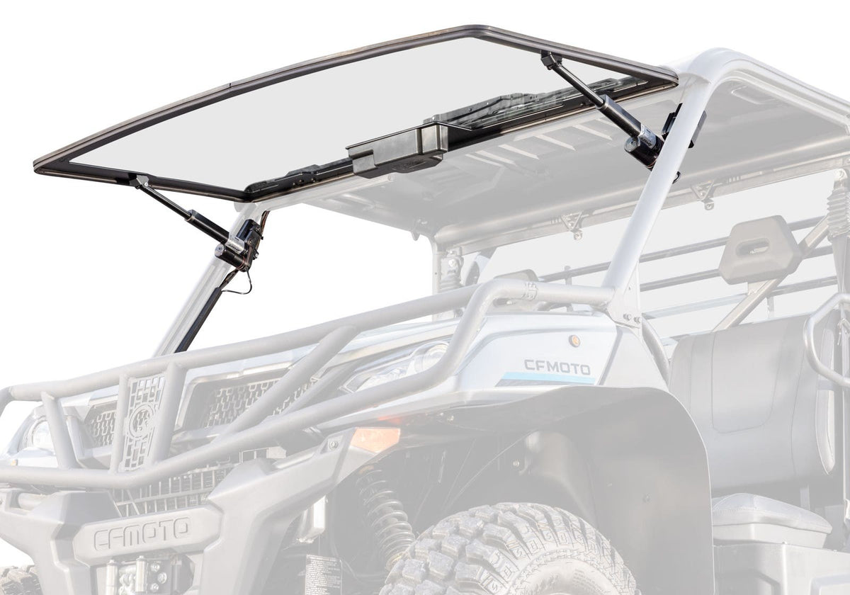 CFMOTO UForce 1000 MaxDrive Power Flip Glass Windshield - With Wiper