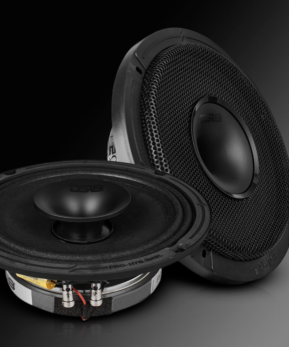 PRO 8" Hybrid Slim Loudspeaker with a 1" Compression Driver Horn | 200W RMS 2-Ohm - DS18