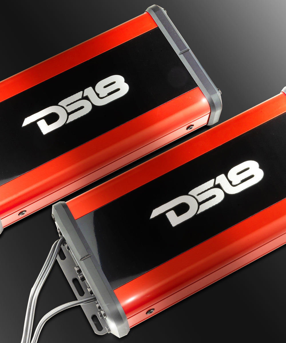 NXL 4-Channel Full-Range Class D Waterproof IP67 Marine and Powersports NANO Amplifier <br> 4 x 100 Watts Rms @ 4-Ohm - DS18