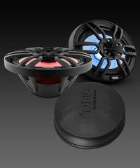 NXL 6x9" 2-Way Coaxial Marine Speaker with LED RGB Lights | 125W RMS 4-Ohm - DS18